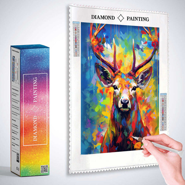 Abstract Forest Colors — Diamond Painting Kit, product view 3