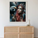 Eagle and woman — Diamond Painting Kit, product view 2