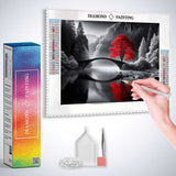 Bridge in Black and White — Diamond Painting Kit, product view 2