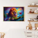 Lion Game — AB Diamond Painting Kit, product view 3