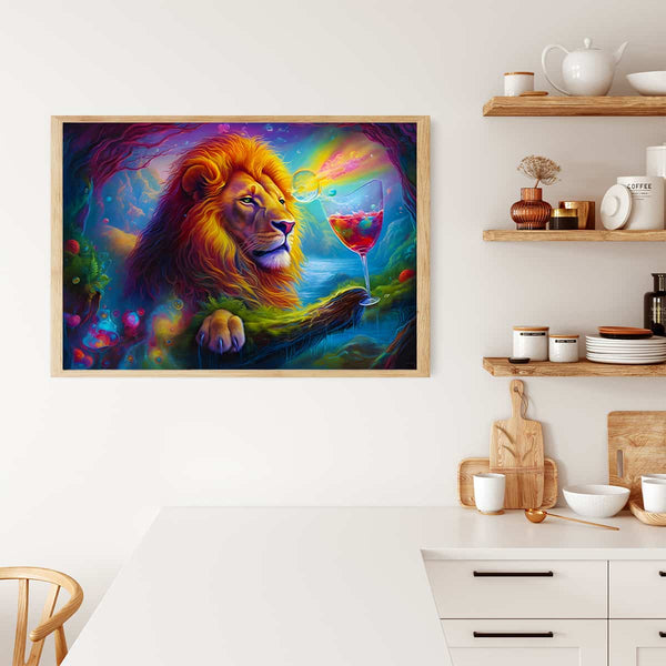 Lion Game — AB Diamond Painting Kit, product view 3