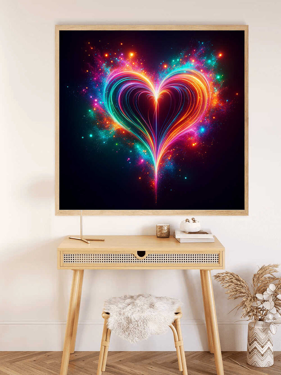 Cosmic heart flicker — Diamond Painting Kit, product view 2