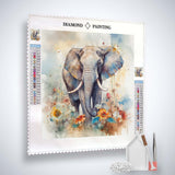 Majestic elephant — Diamond Painting Kit, product view 2