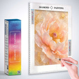 Golden Peony at Dawn — Diamond Painting Kit, product view 3