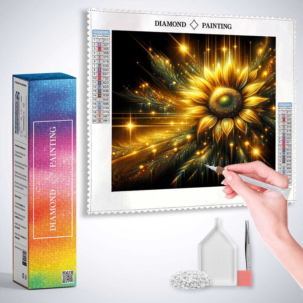 Sunflower — Diamond Painting Kit, product view 3