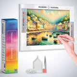 A Harbor Full of Boats — Diamond Painting Kit, product view 2