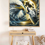 Eagle and howling wolf — Diamond Painting Kit, product view 2