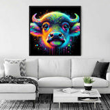 Cosmic Buffalo Colors — Diamond Painting Kit, product view 2