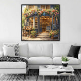 The Flower-Filled Bookshop — Diamond Painting Kit, product view 2