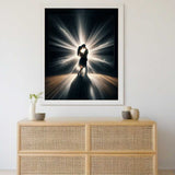 Heart beating in rays of light — Diamond Painting Kit, product view 2
