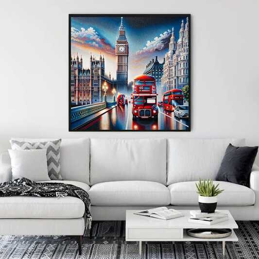 Sights in London — Diamond Painting Kit, product view 2