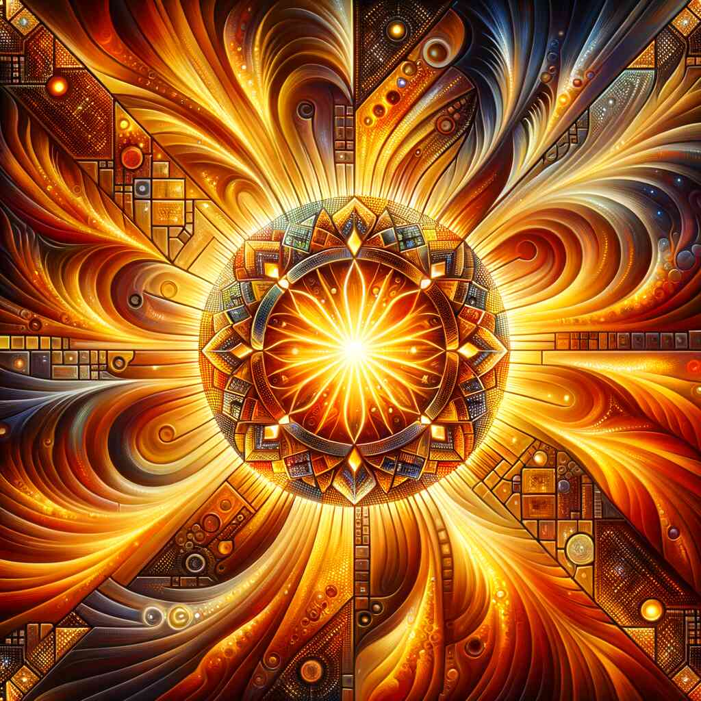 Mosaic Sun — Diamond Painting Kit design