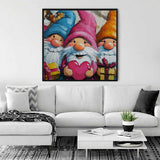 Colorful Heart Gnomes — Diamond Painting Kit, product view 2