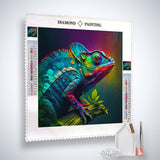 Magnificent Chameleon — AB Diamond Painting Kit, product view 4