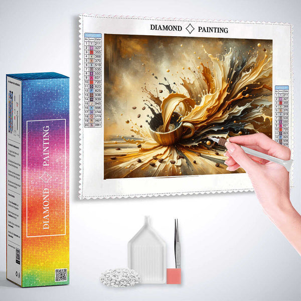 Coffee Makes Me Stronger — Diamond Painting Kit, product view 3