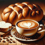 Coffee and Bread — Diamond Painting Kit design