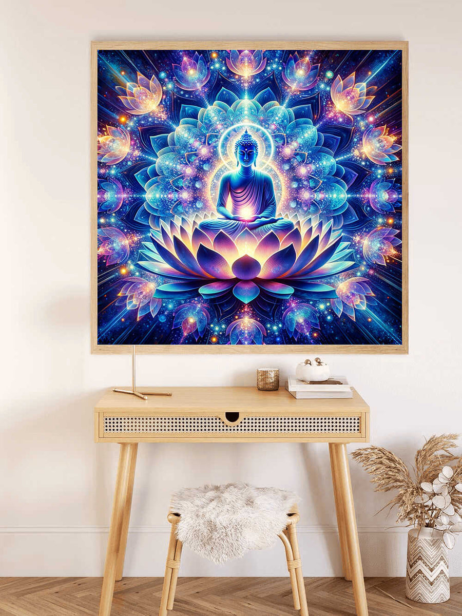 Lotus Flower Buddha — Diamond Painting Kit, product view 2