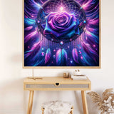 Dreamcatcher Rose in Purple — Diamond Painting Kit, product view 2