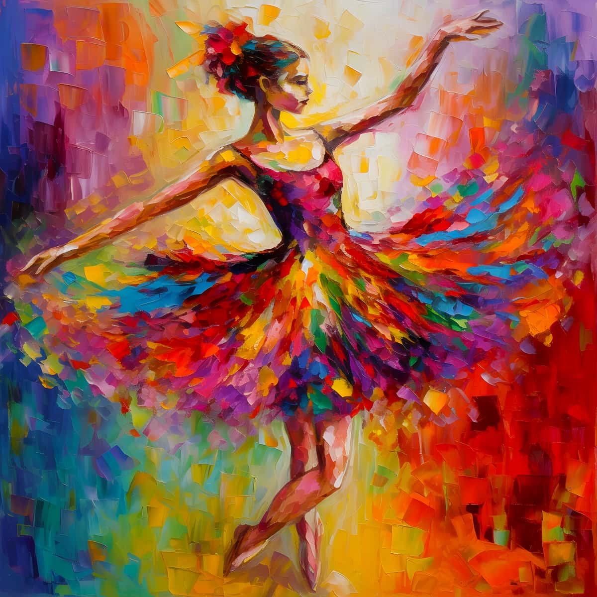 Abstract Dance — Diamond Painting Kit design