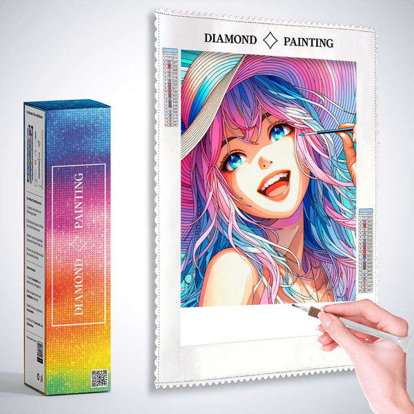Variety of spices on a spoon — Diamond Painting Kit, product view 3