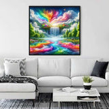 Regebow river with flower meadows — Diamond Painting Kit, product view 2