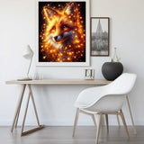 Fairy lights fox — Diamond Painting Kit, product view 2
