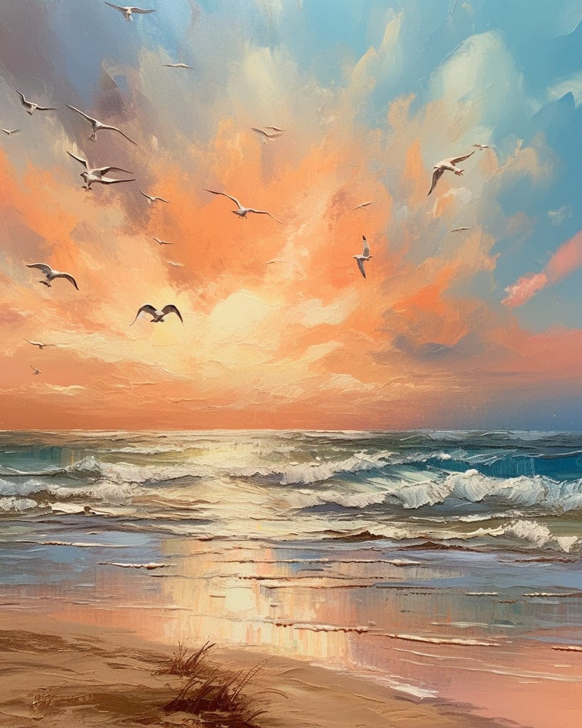 Evening mood by the sea — Diamond Painting Kit design
