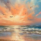 Evening mood by the sea — Diamond Painting Kit design