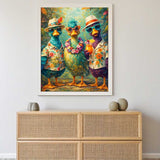 Tropical Bird Friends — Diamond Painting Kit, product view 2