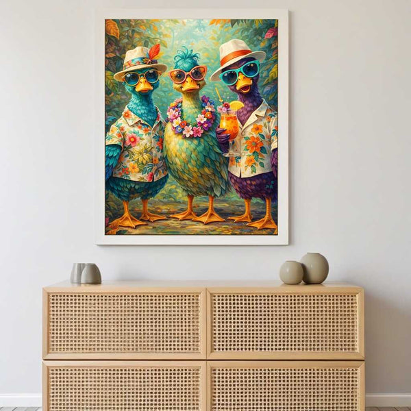 Tropical Bird Friends — Diamond Painting Kit, product view 2