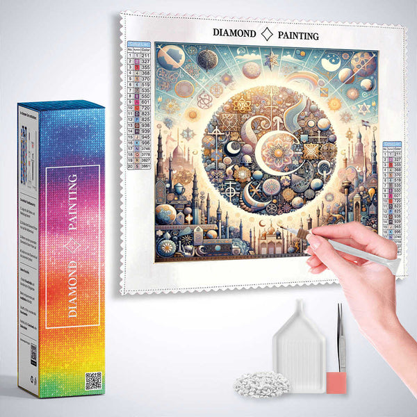 Cosmic Harmony — Diamond Painting Kit, product view 3
