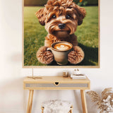 Coffee in the Morning Light — Diamond Painting Kit, product view 2