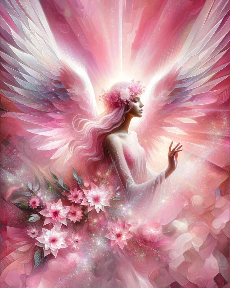 Pink Angel — Diamond Painting Kit design