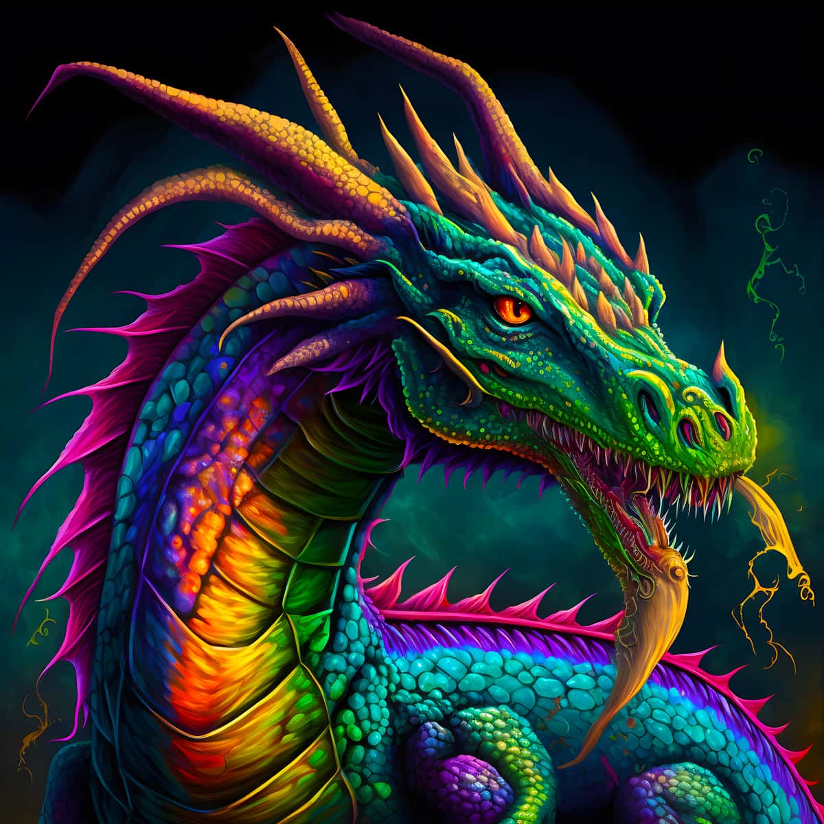 Japanese Dragon — AB Diamond Painting Kit design