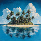 Island Oasis of Calm — Diamond Painting Kit design
