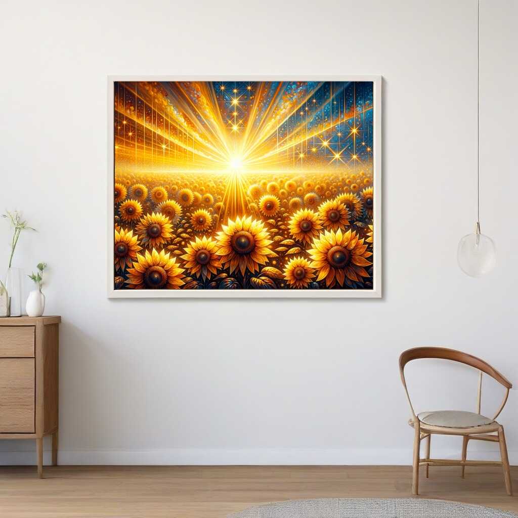 The Sunflower Field — Diamond Painting Kit, product view 2