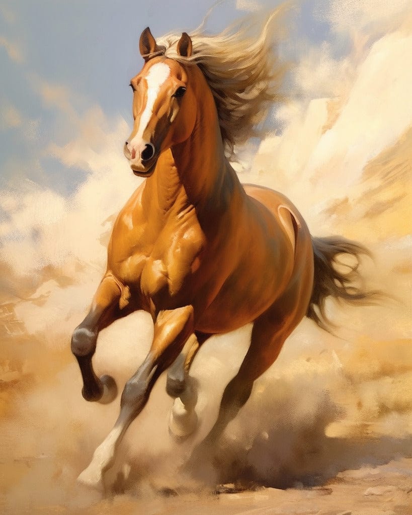 Horse in gallop — Diamond Painting Kit design