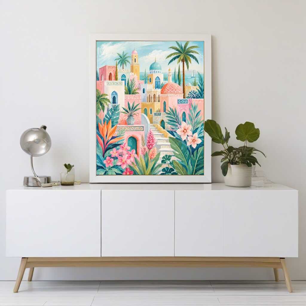 A Dreamlike Mediterranean Oasis — Diamond Painting Kit, product view 2