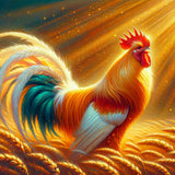The Magnificent Rooster — Diamond Painting Kit design
