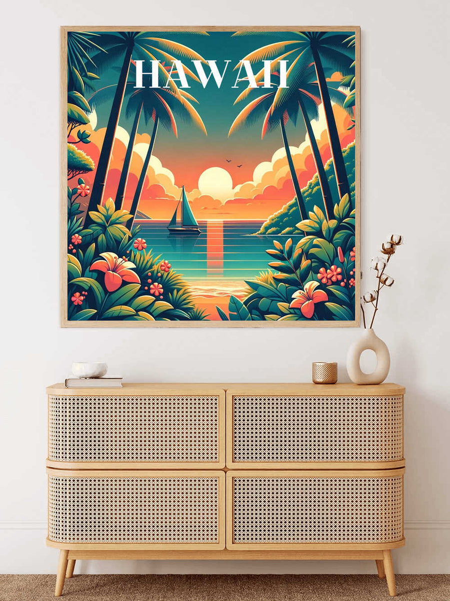 Tropical sunset dream — Diamond Painting Kit, product view 2