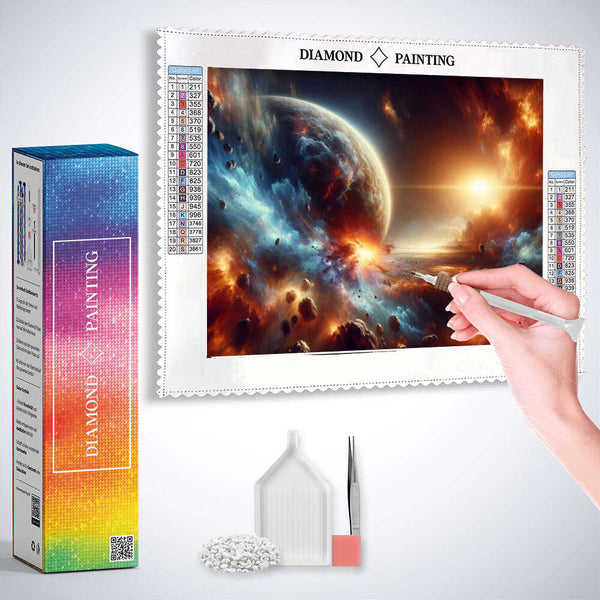 A Spectacle of Planets — Diamond Painting Kit, product view 3