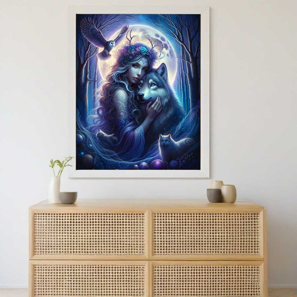 Lady of the Night — Diamond Painting Kit, product view 2