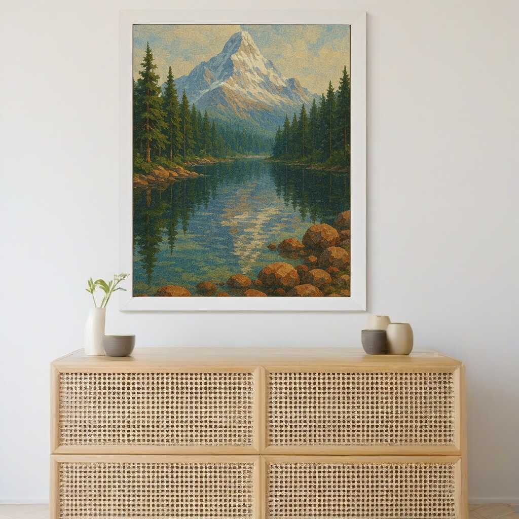 The Mirror of Stillness — Diamond Painting Kit, product view 2