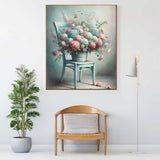 Chair with bouquet of flowers — Diamond Painting Kit, product view 2