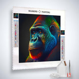 Gorilla Pensive — AB Diamond Painting Kit, product view 2