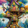The Enchanted Treehouse (DP-8153) — Diamond Painting Kit design