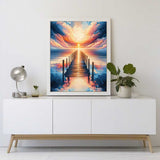 Boardwalk, Sunset — Diamond Painting Kit, product view 2