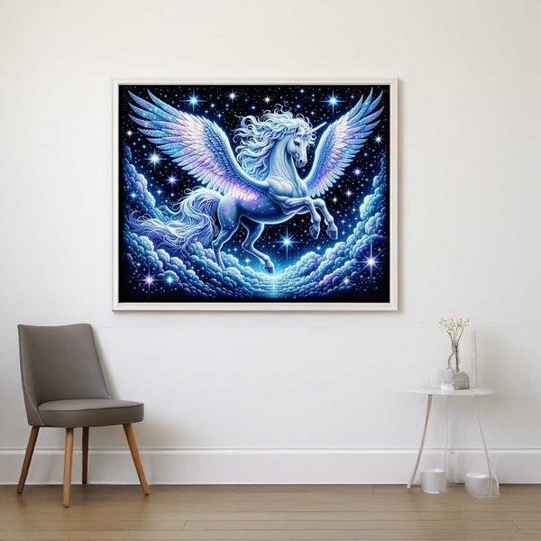 Pegasus in Flight — Diamond Painting Kit, product view 2