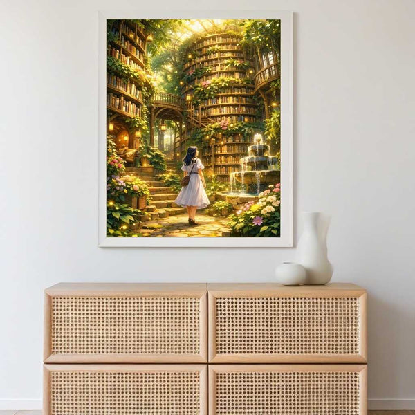The Enchanted Library Garden — Diamond Painting Kit, product view 2