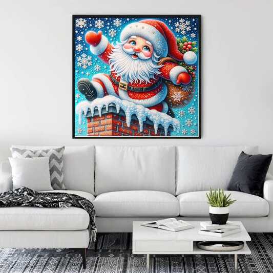 Santa Claus Chimney — Diamond Painting Kit, product view 2